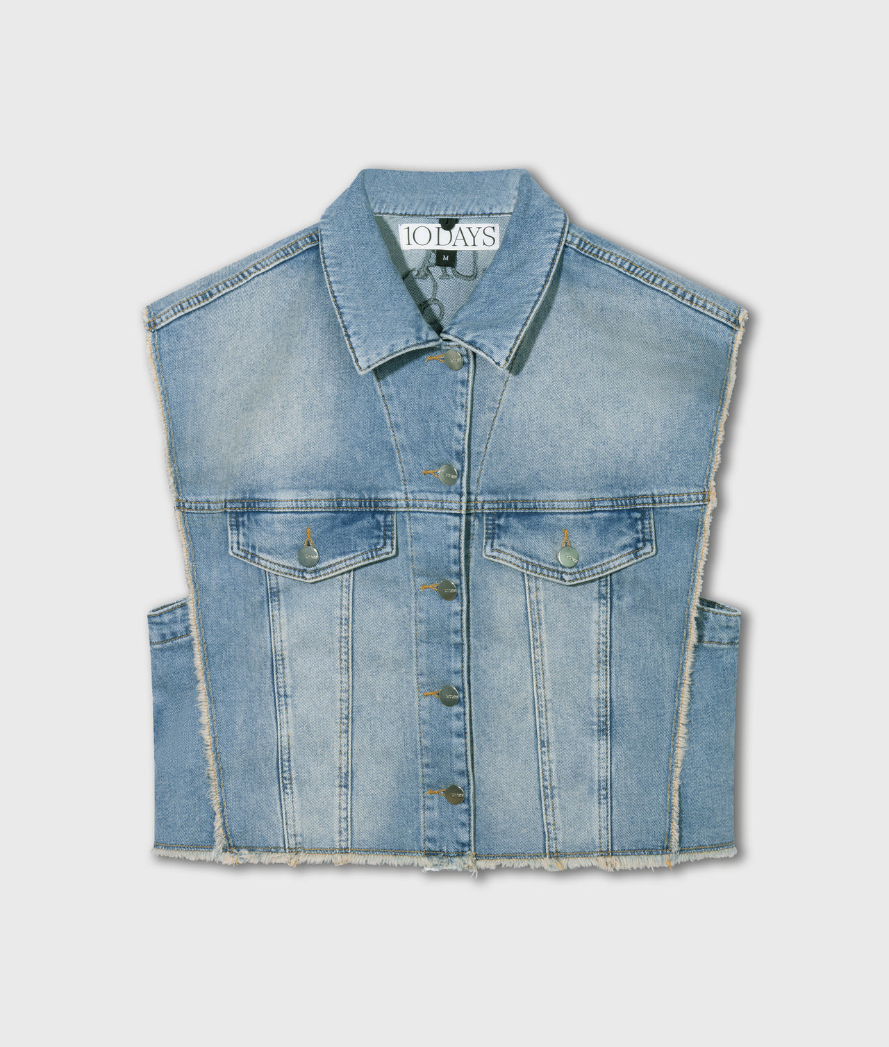 Denimweste in Hellblau