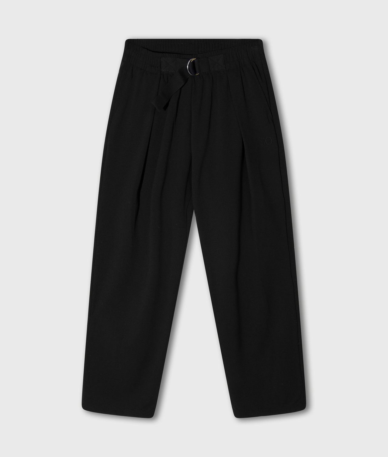 Hose mit Gürteldetail in Schwarz
