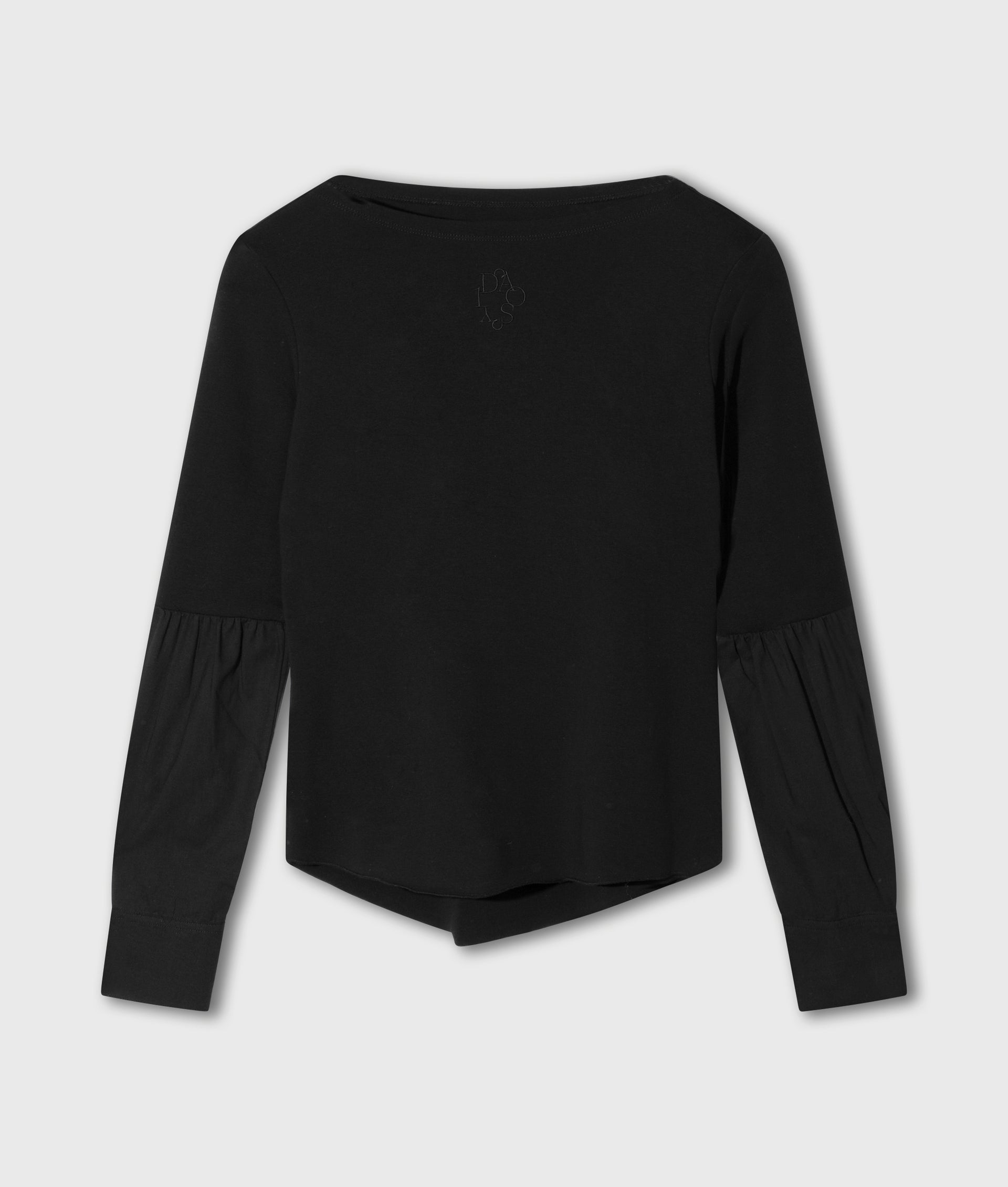Langarmshirt in Schwarz